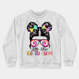 Little Miss Second Grade Back To School 2nd Grade Crewneck Sweatshirt